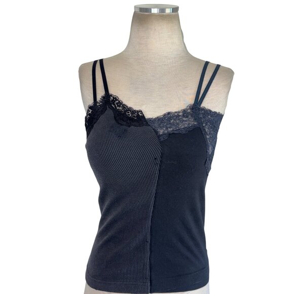 Balenciaga Double Slip Top in Washed Black & Ink X-Small Womens Sleeveless Tank - Picture 5 of 10